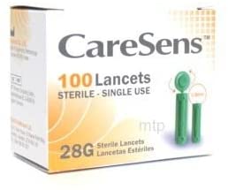 CareSens 28g Sterile Lancets Single Use (Pack of 100)