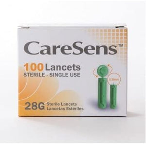 CareSens 28g Sterile Lancets Single Use (Pack of 100)