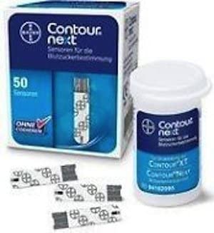 Contour Next EZ Blood Glucose Monitoring System + 50 Contour NEXT Test  Strips