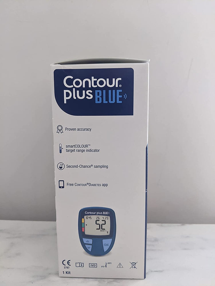 Contour Plus Blue Glucose Monitoring System - free postage