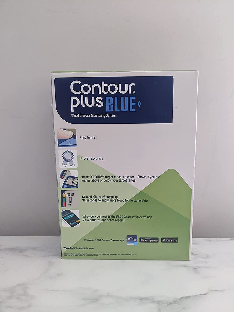 Contour Plus Blue Glucose Monitoring System - free postage