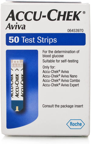 Accu-Chek Aviva Blood Glucose Test Strips (50 Pack)