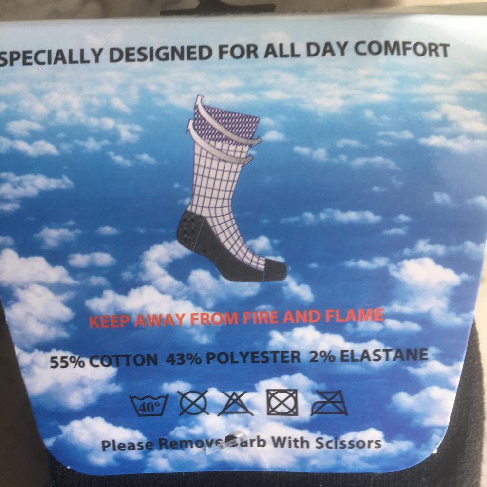 Diabetic Socks Mens Argyle Cotton Collection for All Day Comfort Size 6-11 UK - 3 Pairs